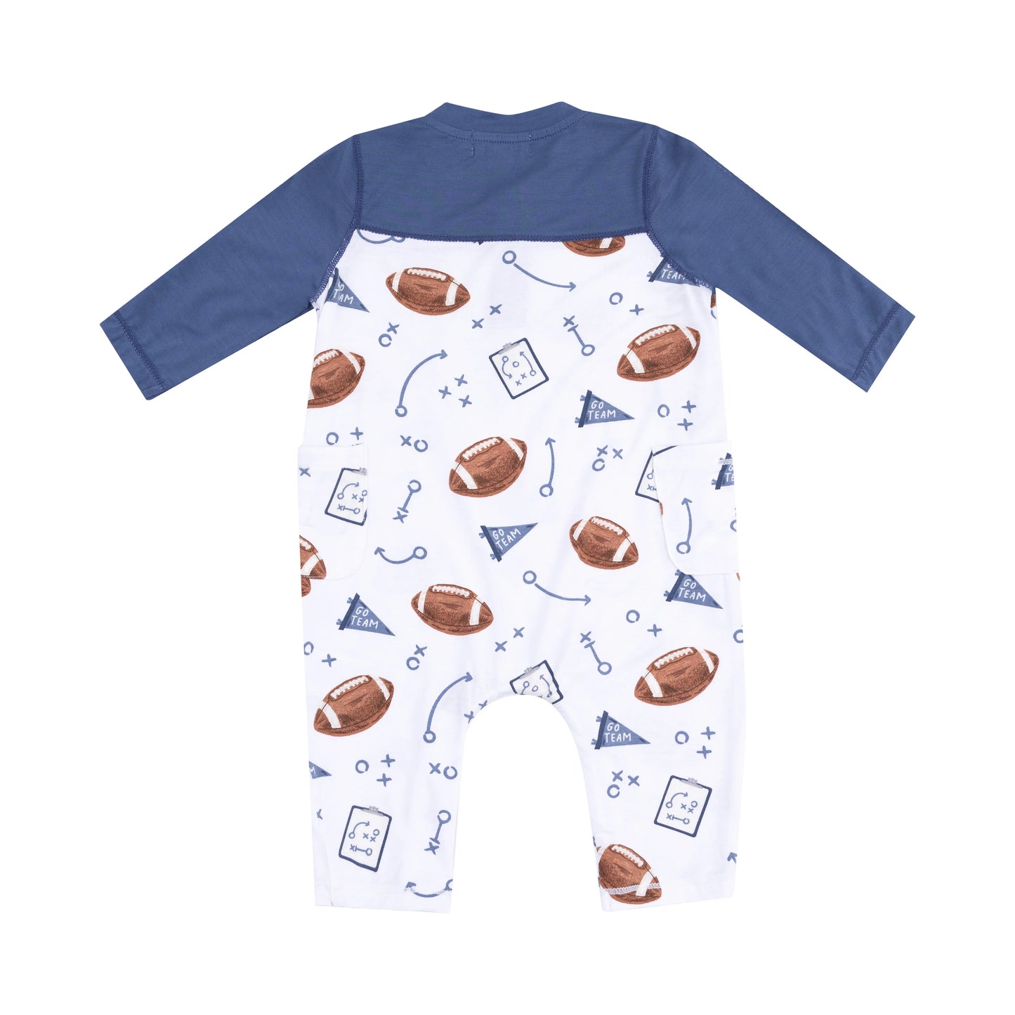 Bamboo Football Romper- Touchdown Time