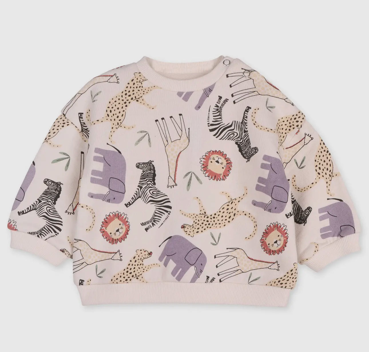 Organic Cotton Animal Safari Sweatshirt Jogger Set