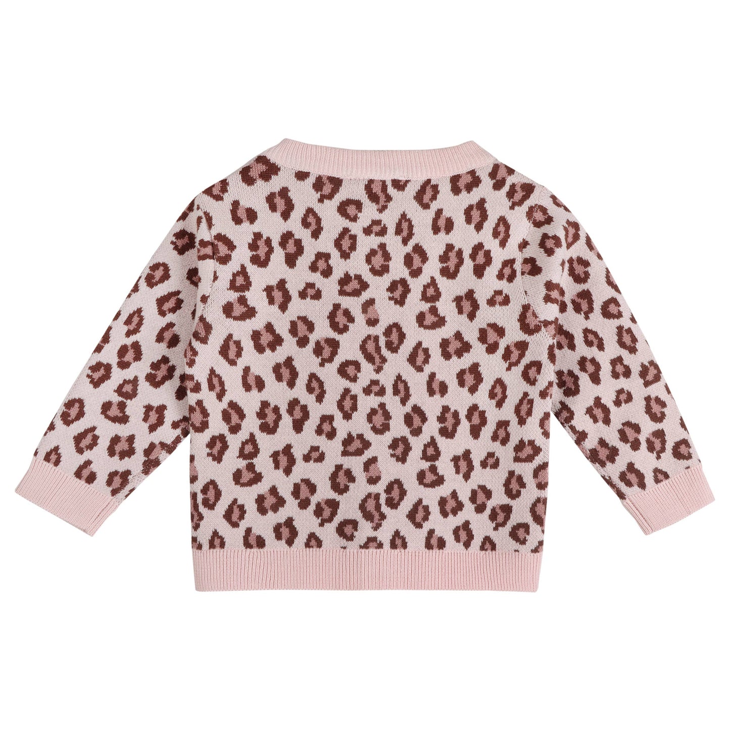 Leopard Baby Knit Cardigan & Pants (Organic Cotton)