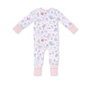 2-Way Zip Bamboo Romper- Garden Sea Creatures