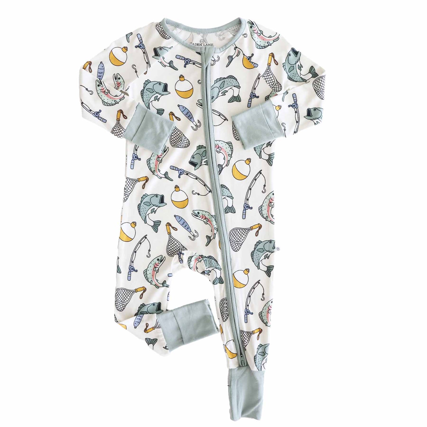 Bamboo Convertible Zip Romper- Catch of the Day