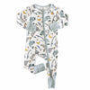 Bamboo Convertible Zip Romper- Catch of the Day
