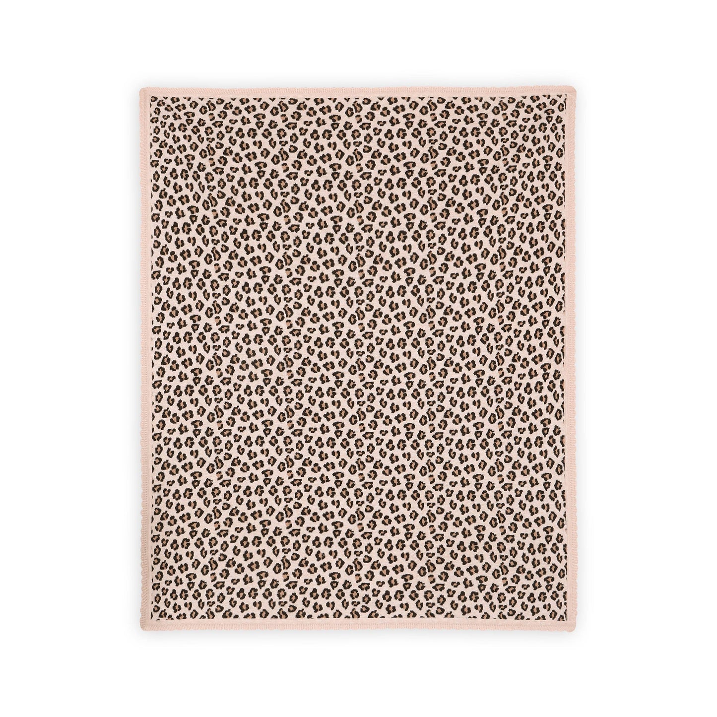 Leopard Animal - Organic Cotton Jacquard Knit Baby Blanket