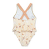 Ruffle Waist Swimsuit Seashells