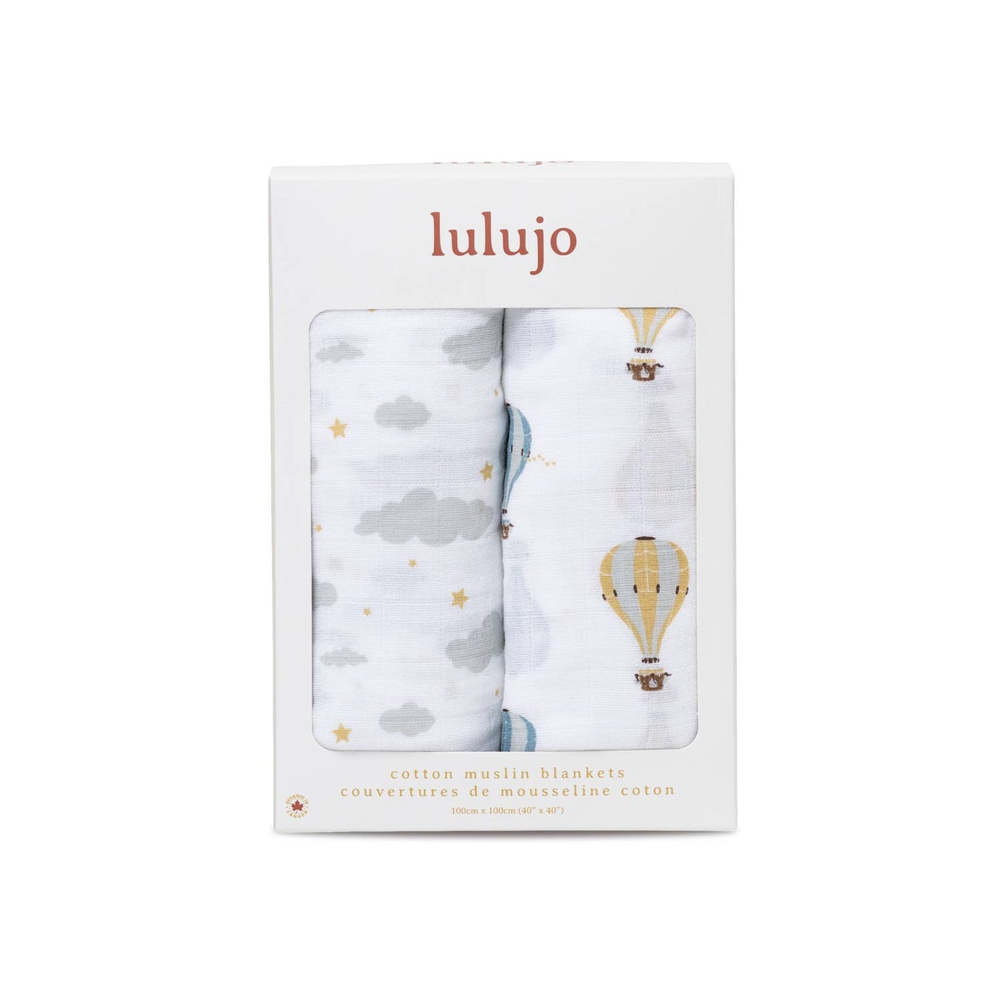 Cotton Swaddle Pack - Hot Air Balloons & Cloud