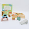 Wooden Sensory Activity Blocks - Stacking & Sorting Toy 12m+