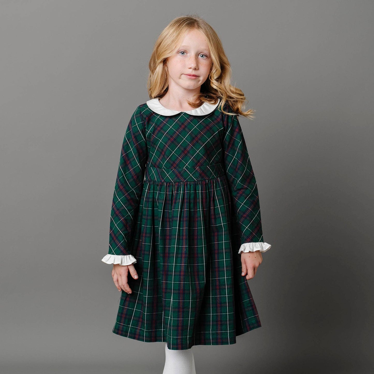 Organic Cotton Ruffle Cuff Party Dress