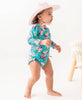 Girls Pink Seersucker Swim Hat