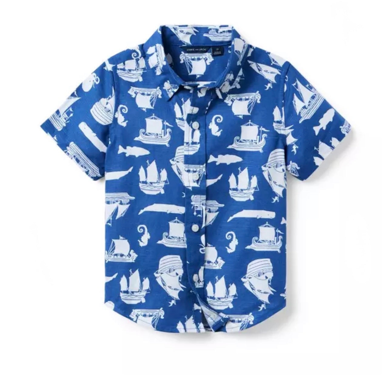 Pirate Ship Linen-Cotton Shirt