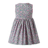 Scalloped Floral Button Front Dress