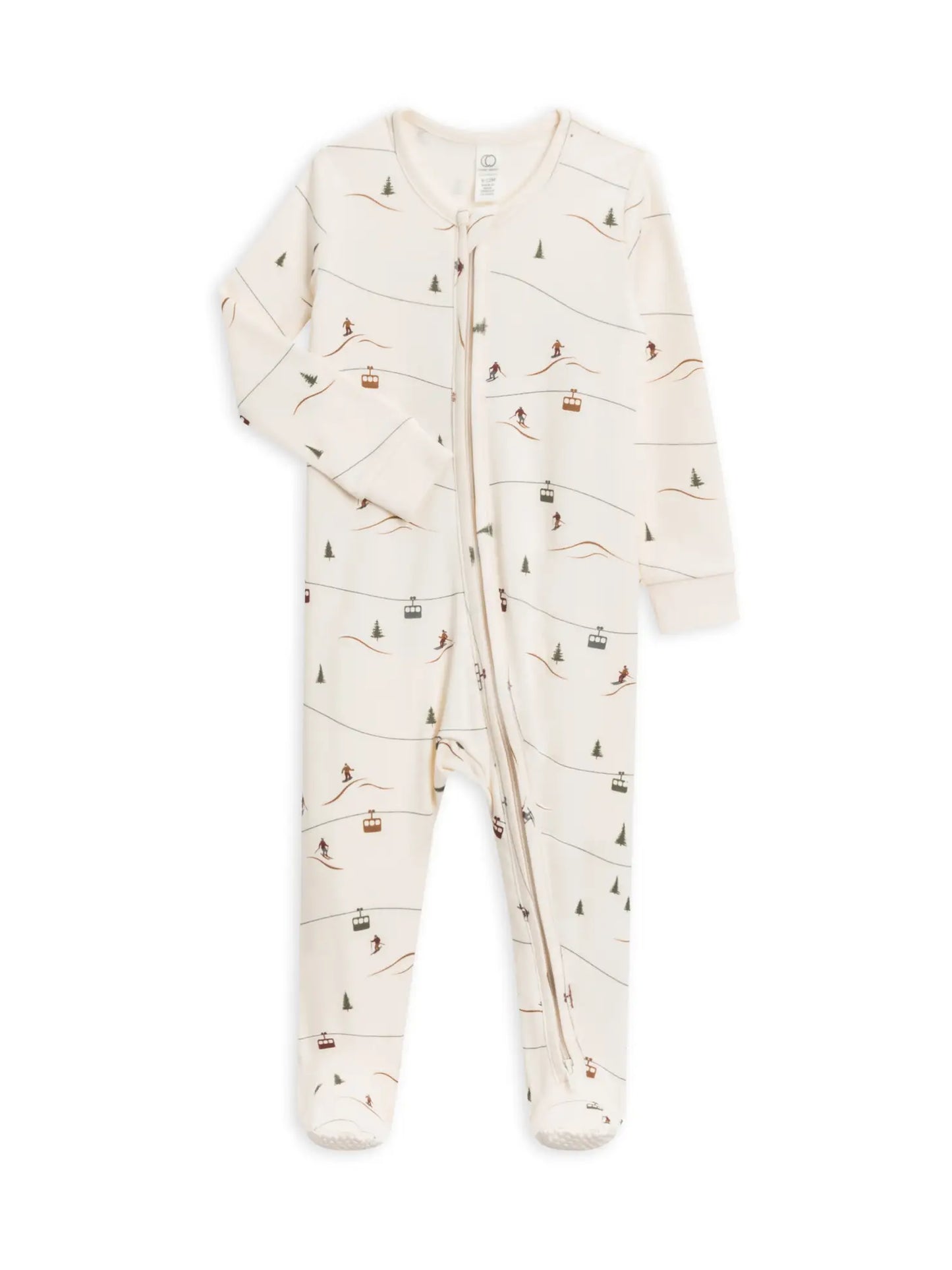 Organic Long Sleeve Jammies/Sleeper - Chair Lift