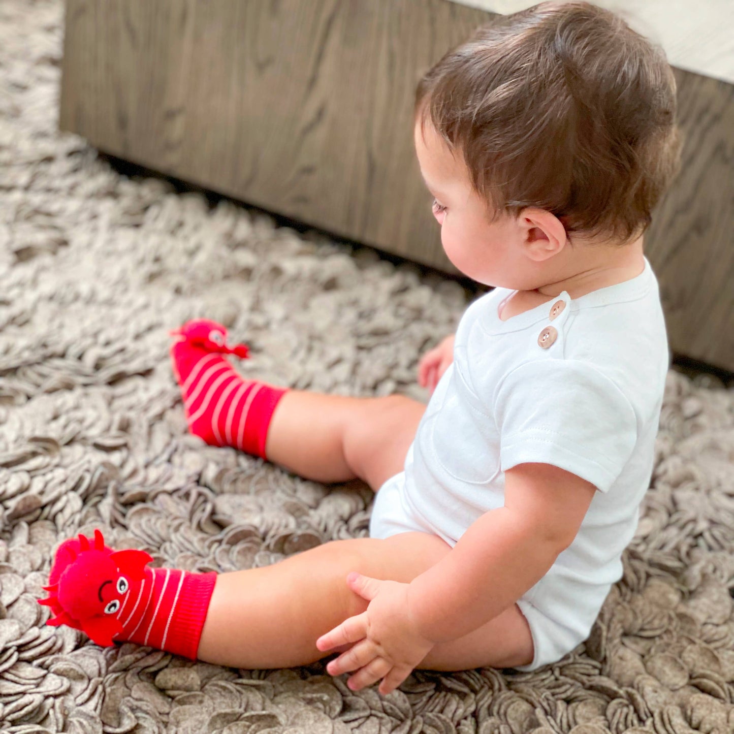 Rattle Socks- Red Crabby