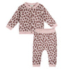 Leopard Baby Knit Cardigan & Pants (Organic Cotton)