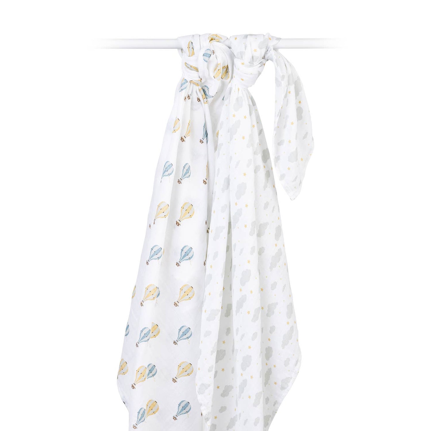 Cotton Swaddle Pack - Hot Air Balloons & Cloud