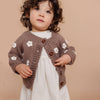 Flower Cardigan- Tan