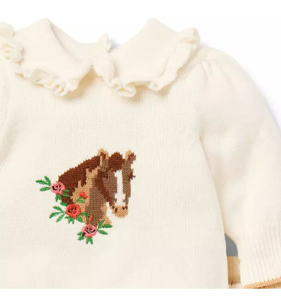 Baby Horse Sweater Set