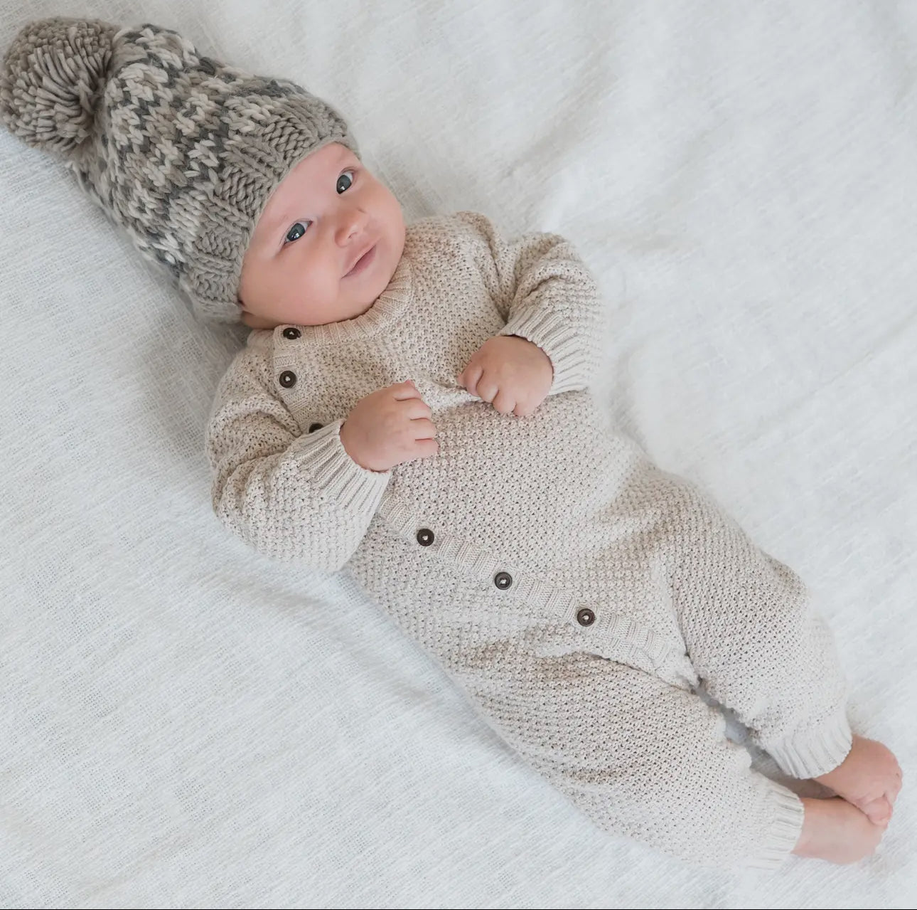 Organic Cotton Knit Romper