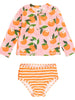 Orange You the Sweetest Rash Guard 2-Piece