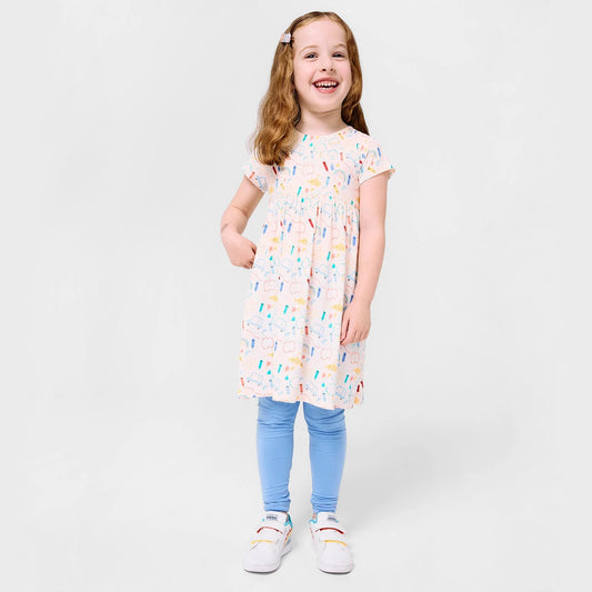 Doodle Pop Modal Dress + Legging Set