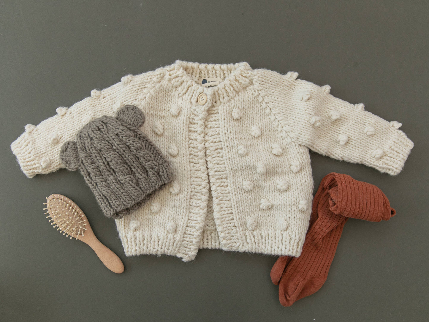Popcorn Cardigan Cream