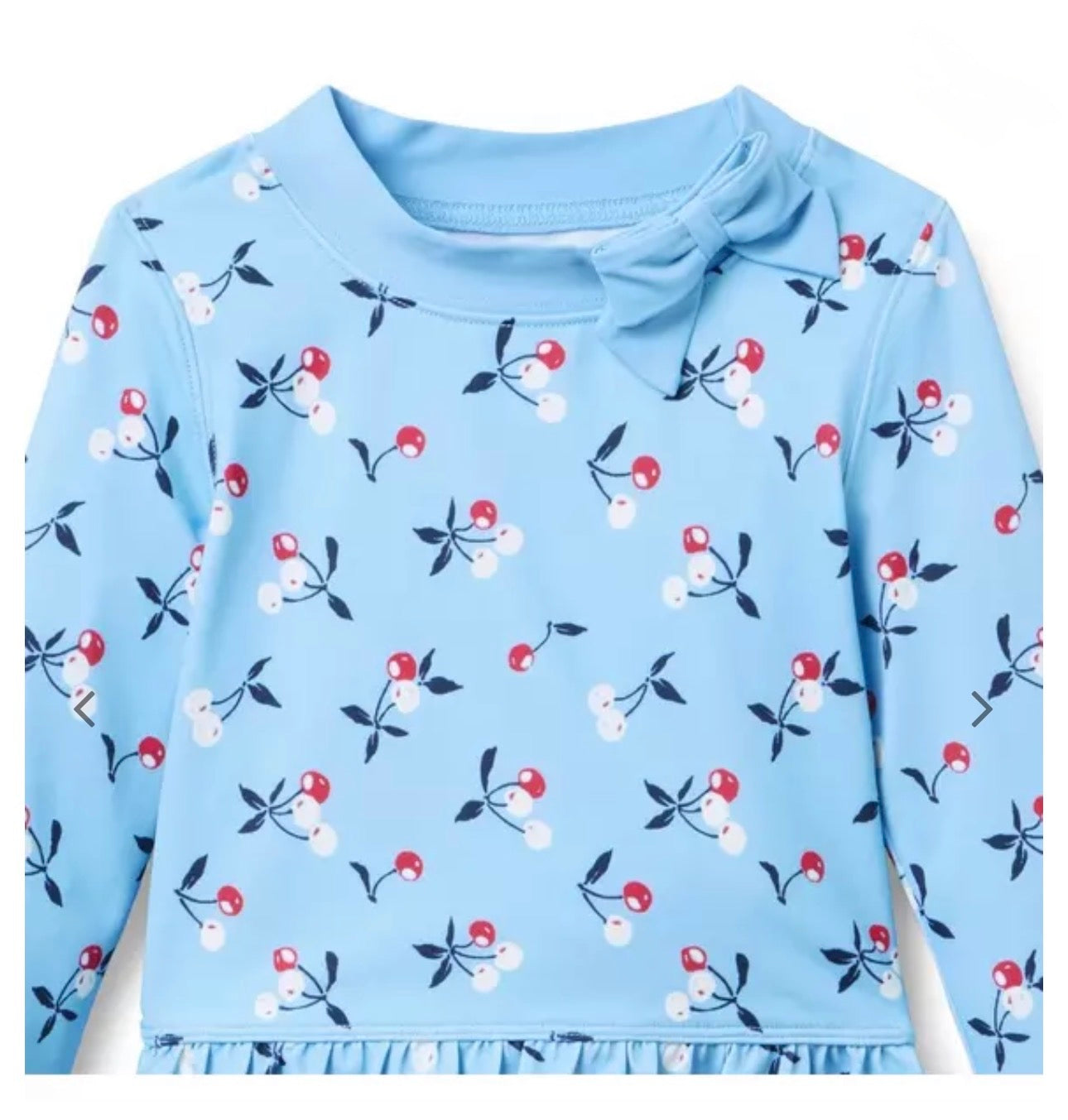 Cherry Rash Guard Swimsuit