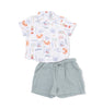 Organic Muslin Polo/Short Set- Club Med