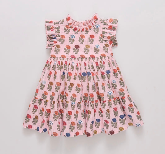 Jennifer Dress Flower Drop