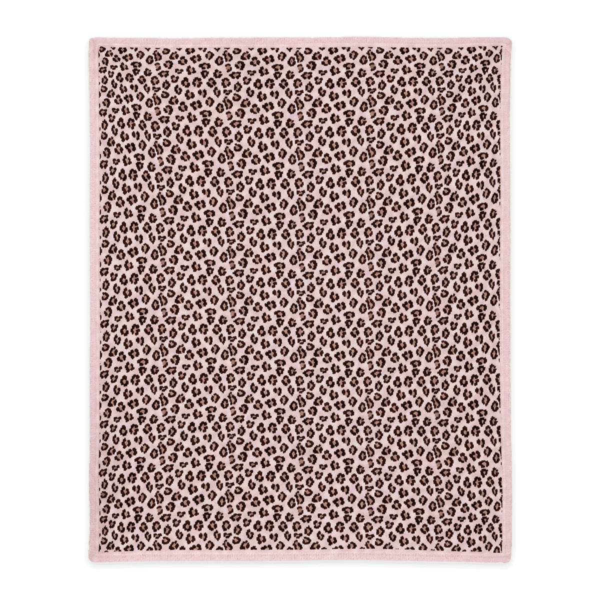 Leopard Animal - Organic Cotton Jacquard Knit Baby Blanket