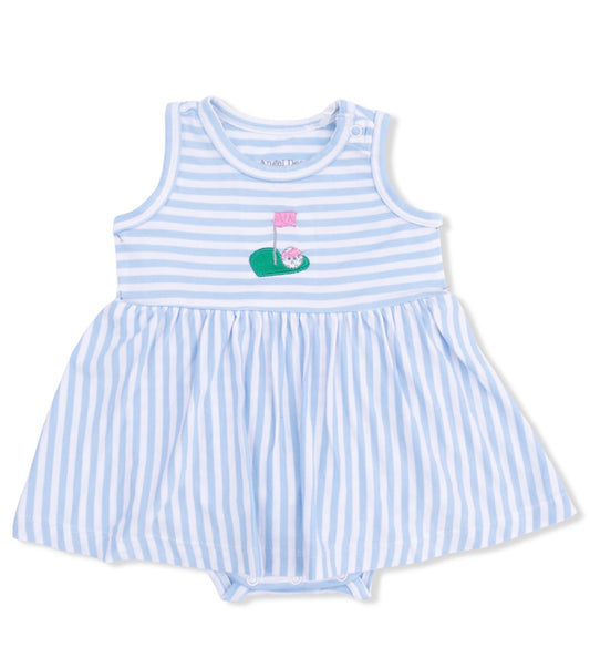 Bamboo Striped Golf Tank Bodysuit