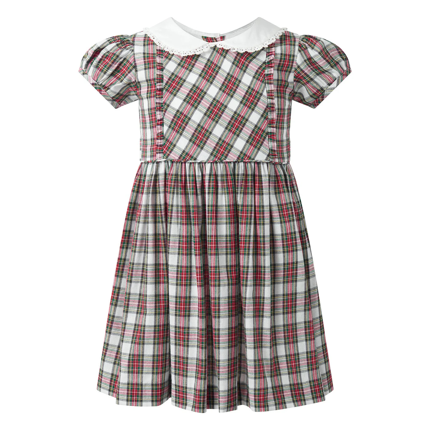 Tartan Frill Front Dress
