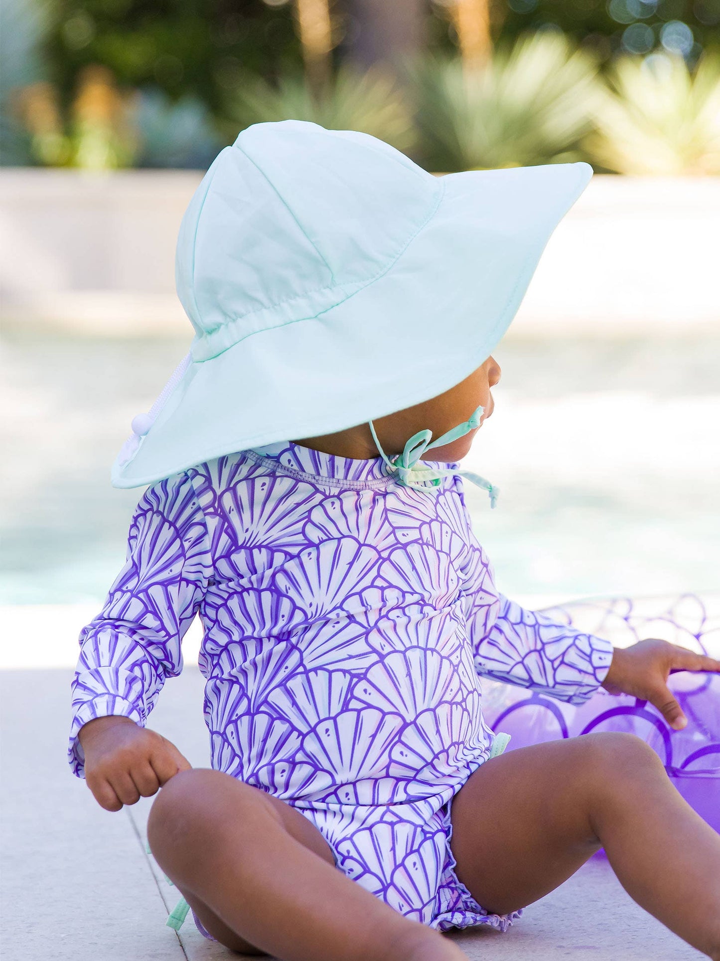 Kids Mint Sun Protective Hat
