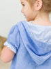 Girls Periwinkle Blue Terry Full-Zip Cover Up
