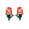 Lilies & Roses Hair Clips/Mermaid