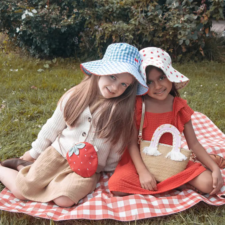 Picnic Rainbow Handle Basket