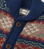 Vintage Fair Isle Shawl Collar Cardigan