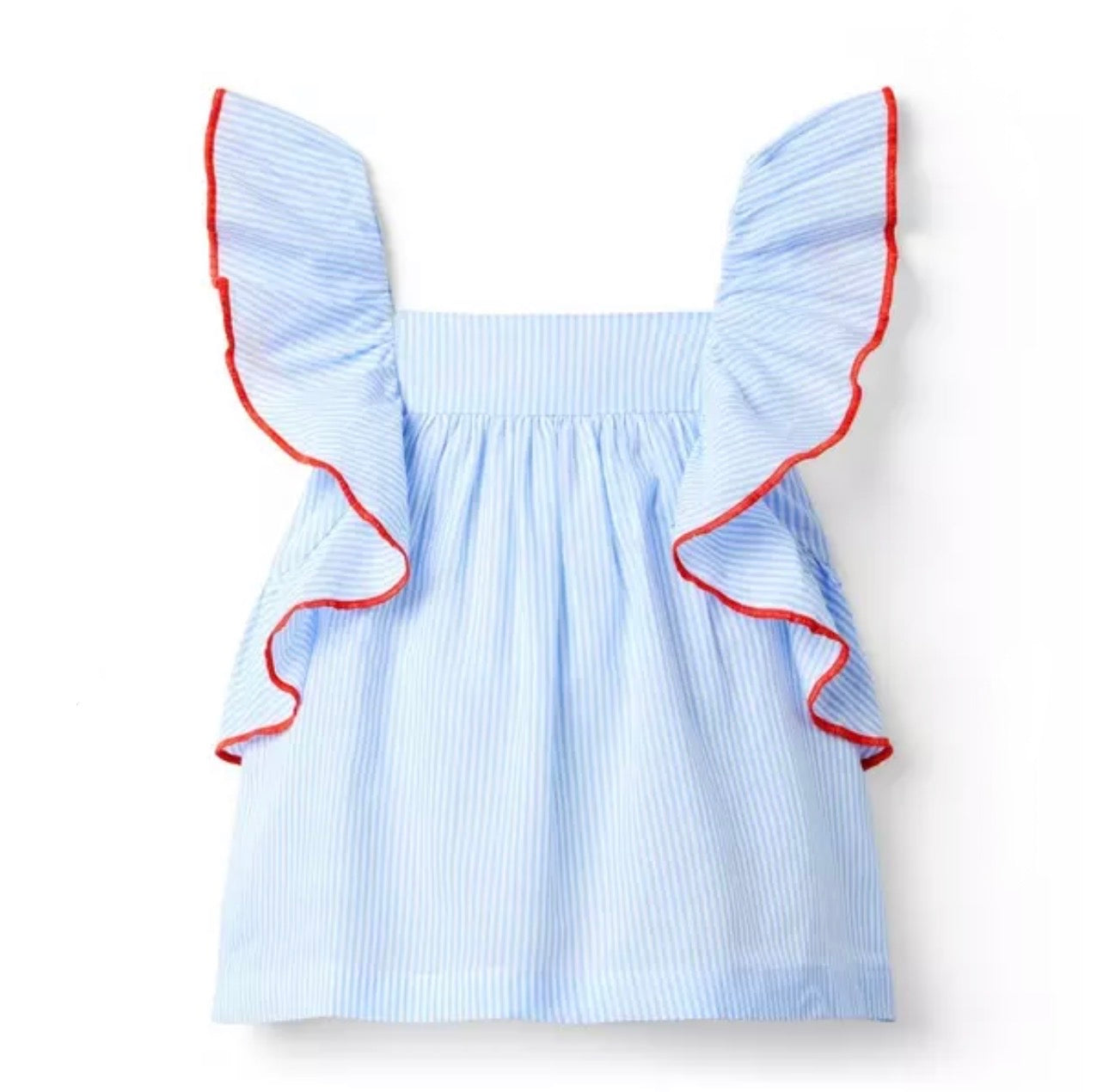 Striped Ruffle Top