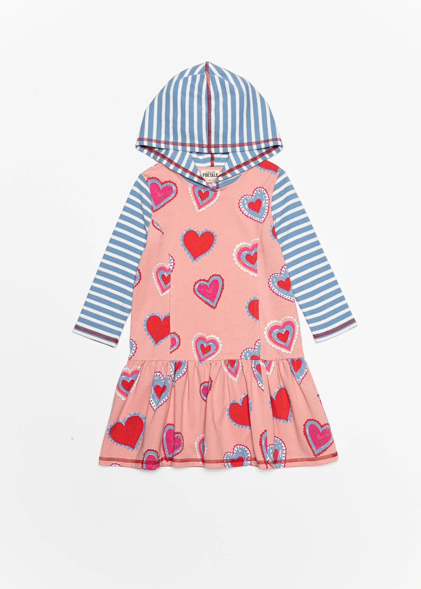 Hooded Hearts Dress
