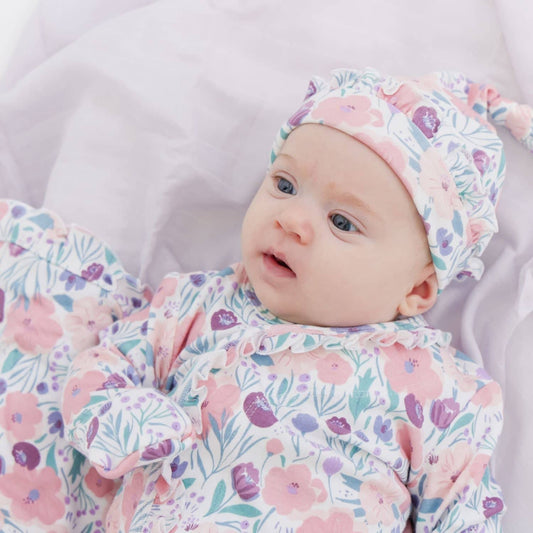 Organic Cotton Gown + Hat Set