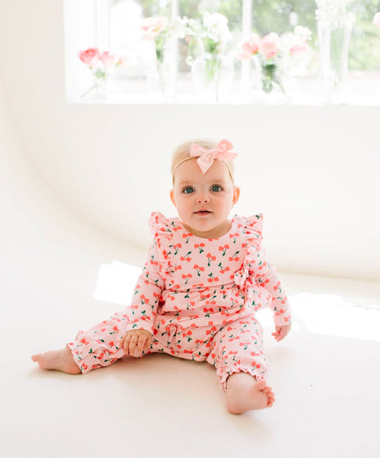 Mabel Romper Cherries