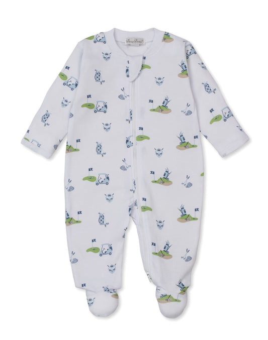 Pima Cotton Zip Footie- Golf Championship