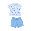 Bamboo Polo Short Set Deep Sea Fishing