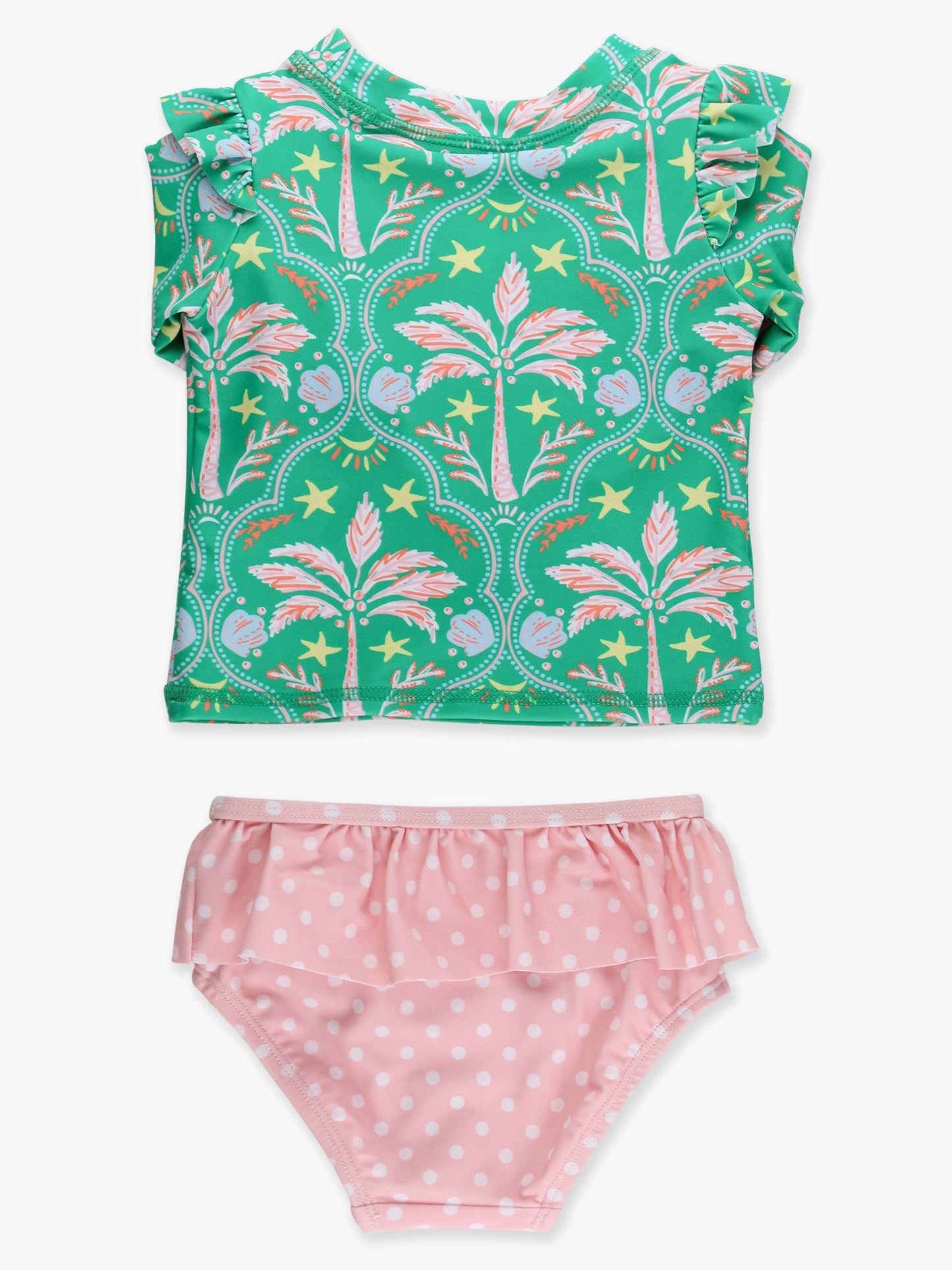2 Piece Skirted Swim- Coconut Cabana