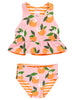 Orange You the Sweetest Reversible Peplum Tankini