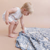Organic Cotton Blanket- Summer Ocean