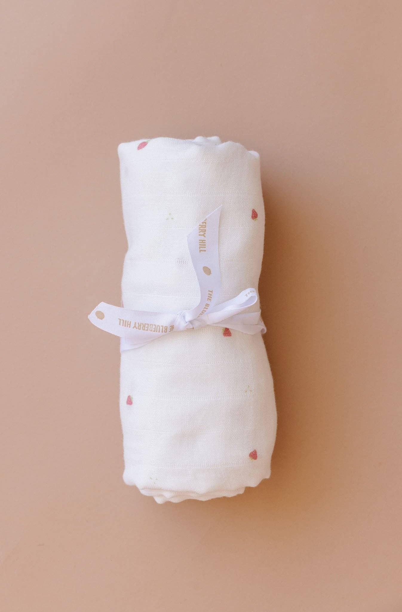 Organic Cotton Swaddle- Strawberry