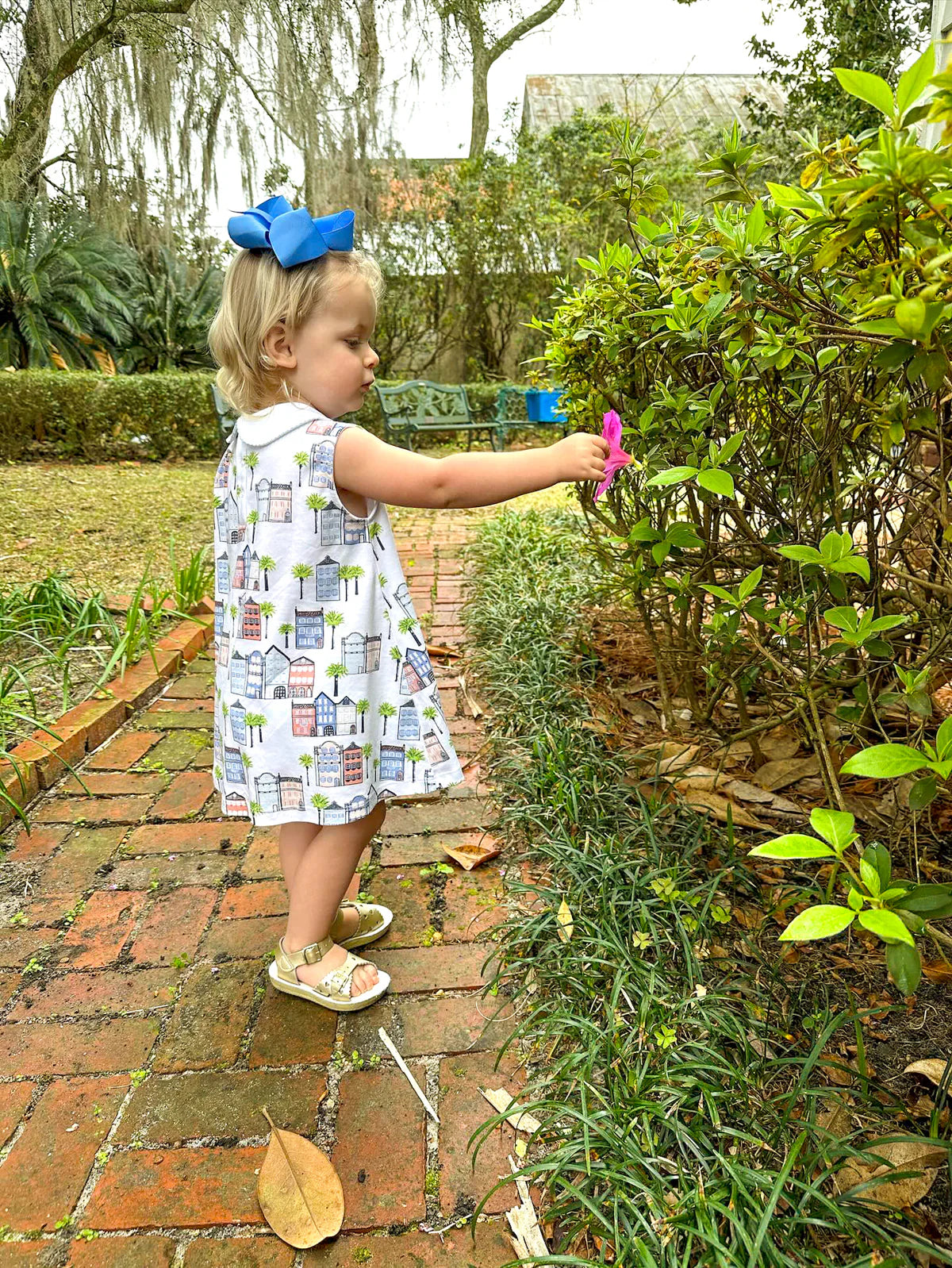 Sleeveless Pocket Twirl Dress- Rainbow Row