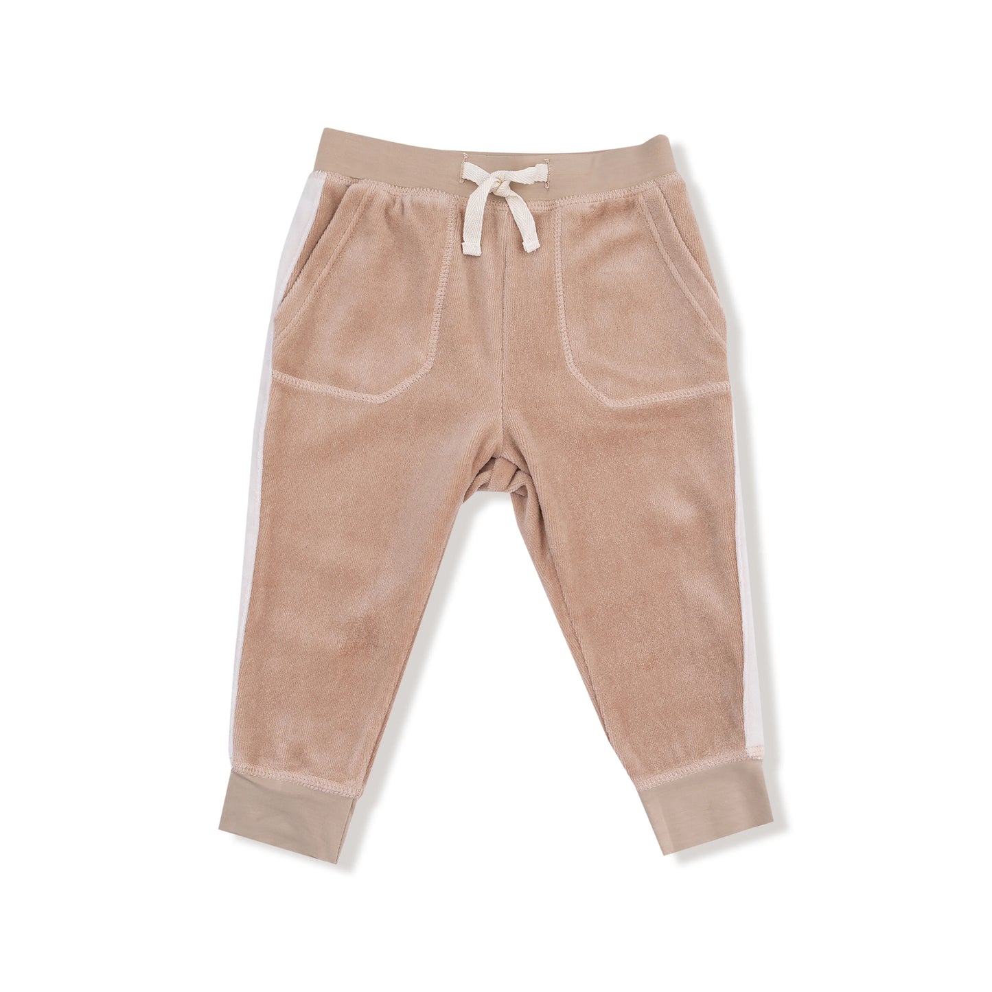 Velour Teddy Bear Zip Hoodie+Jogger Set