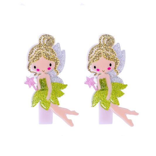 Lilies & Roses Hair Clips/Fairy