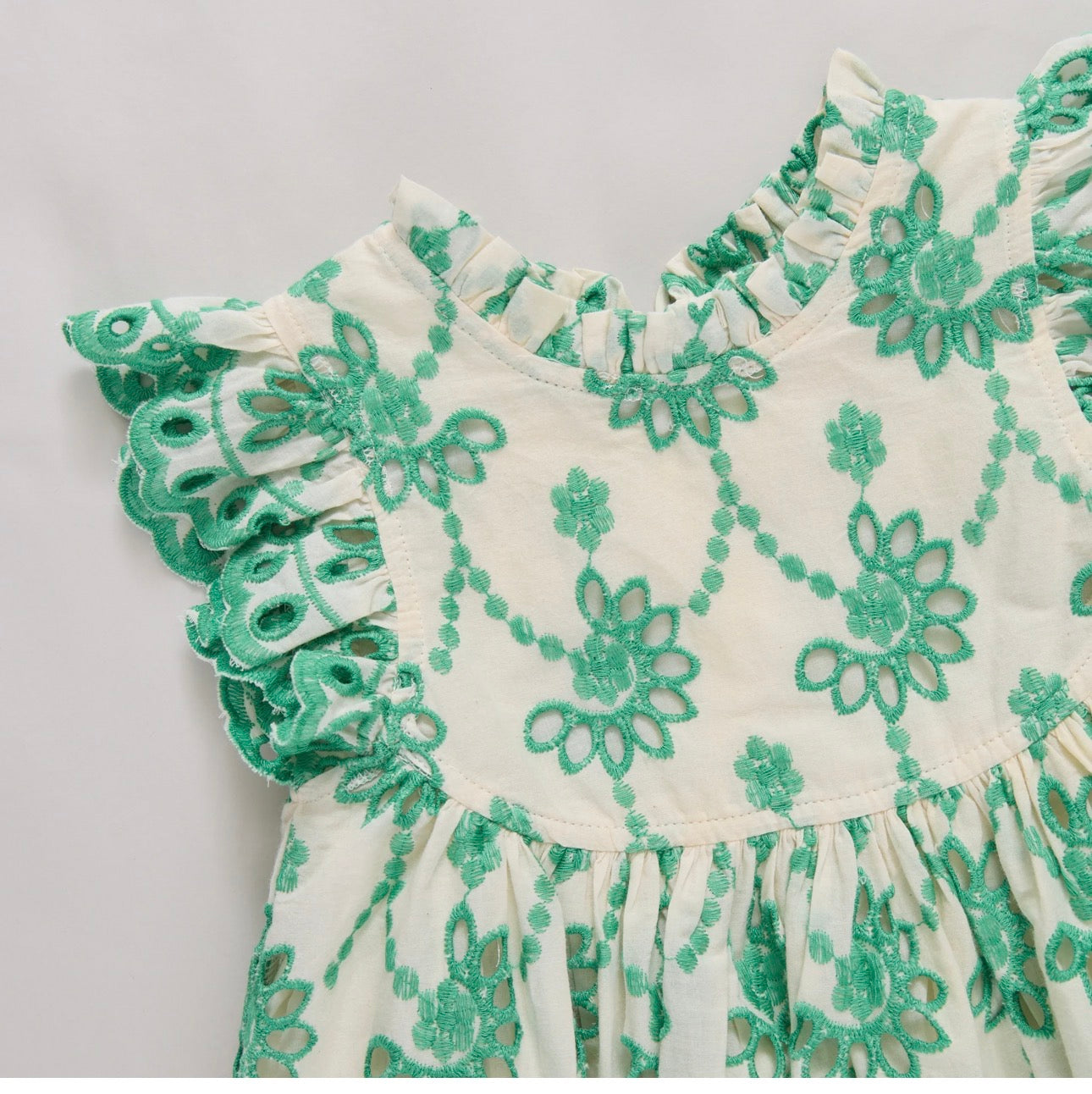 Cynthia Dress- Eyelet Kelly