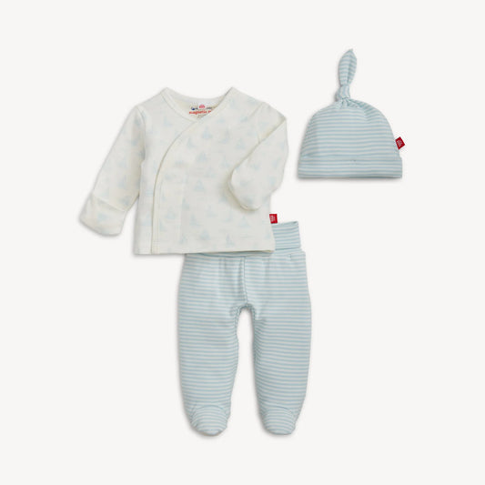 Organic Cotton Magnetic Kimono Wrap Set